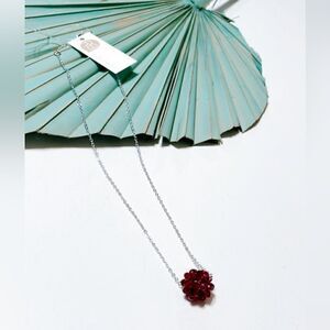 Red crystal necklace R5